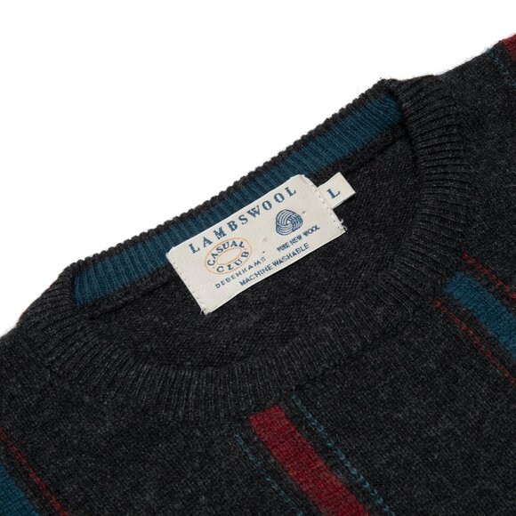 Debenhams (UK) 70s Vintage, Intarsia, Lambswool - Picture 2 of 7